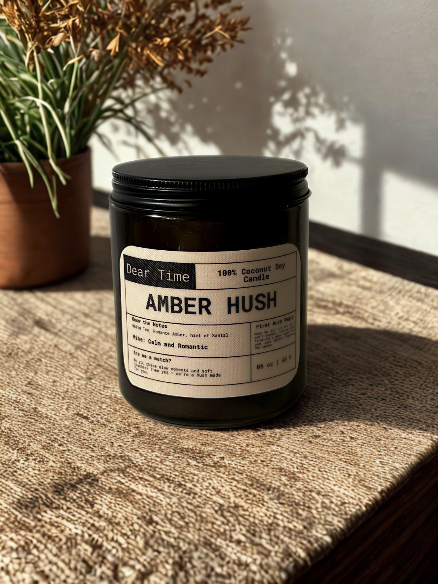AMBER RUSH — 8 oz Coconut Soy Candle
