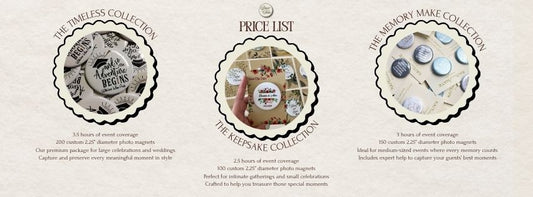 ✦Live Events✦ The Memory Maker Package