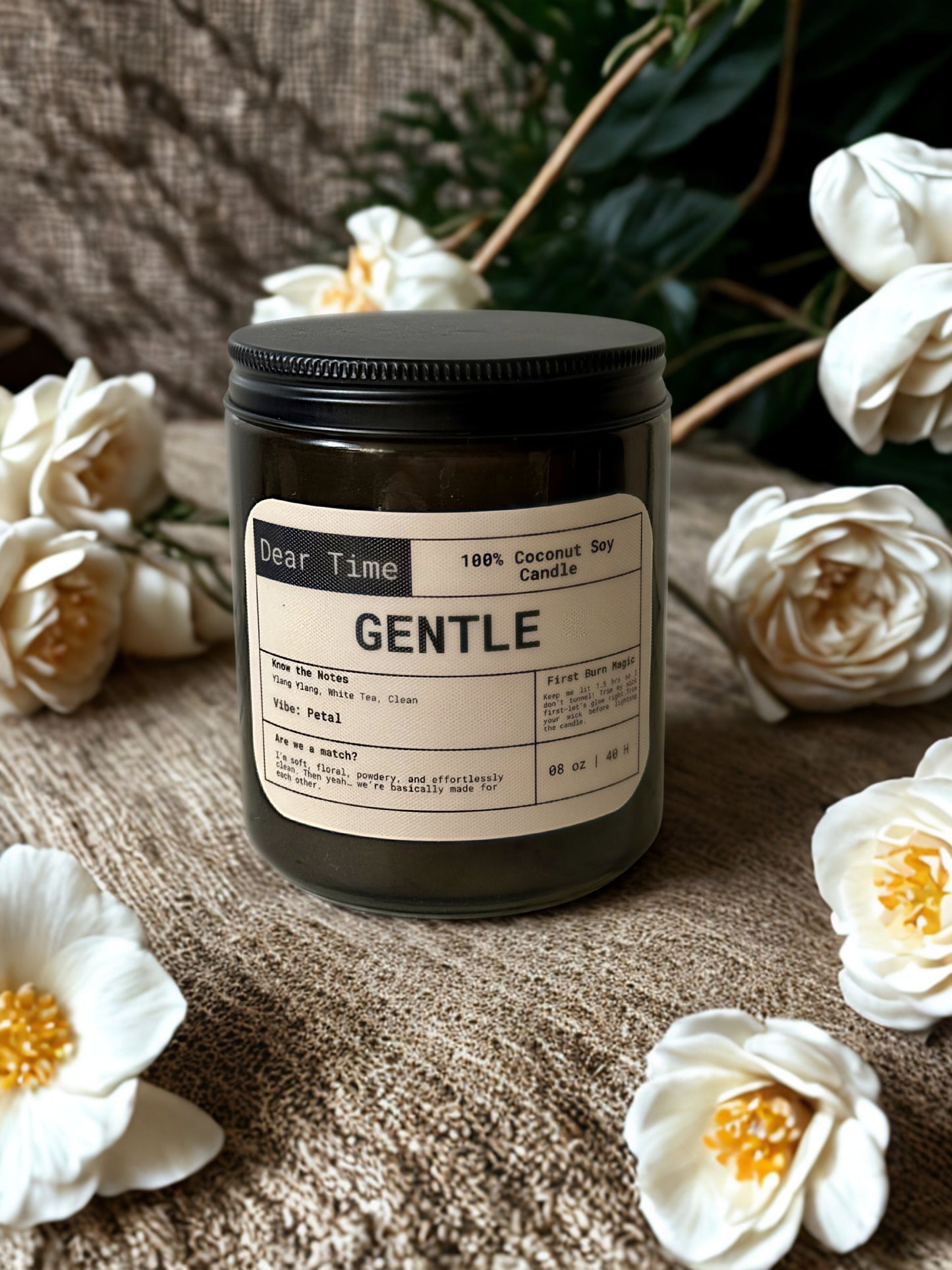 GENTLE — 8oz Coconut Soy Candle