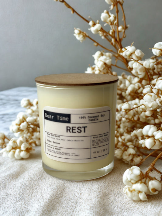 REST — 10 oz Coconut Soy Candle