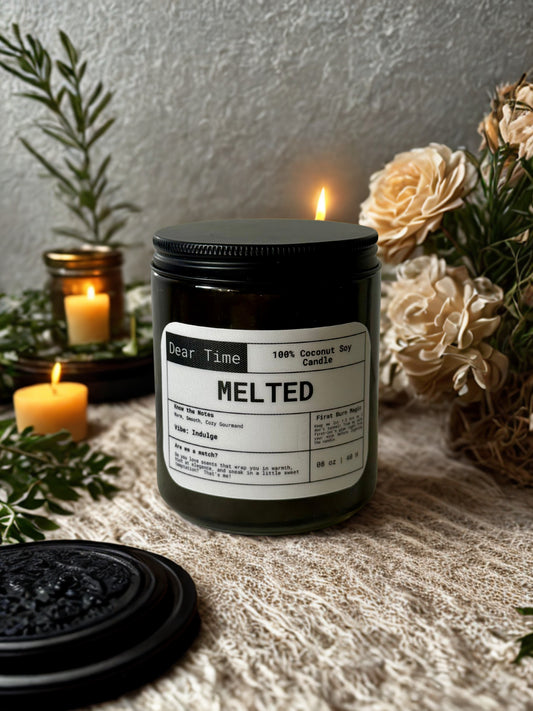 MELTED  —  8oz Coconut Soy Wax